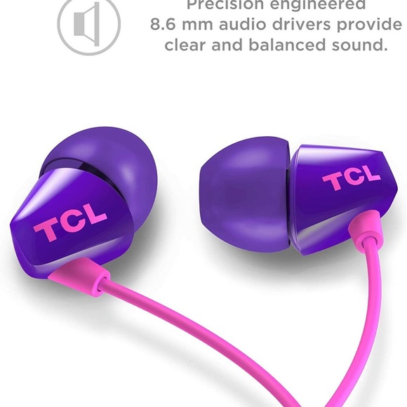 Sunrise Purple Wired In-Ear Headphones - Picture 2 of 5